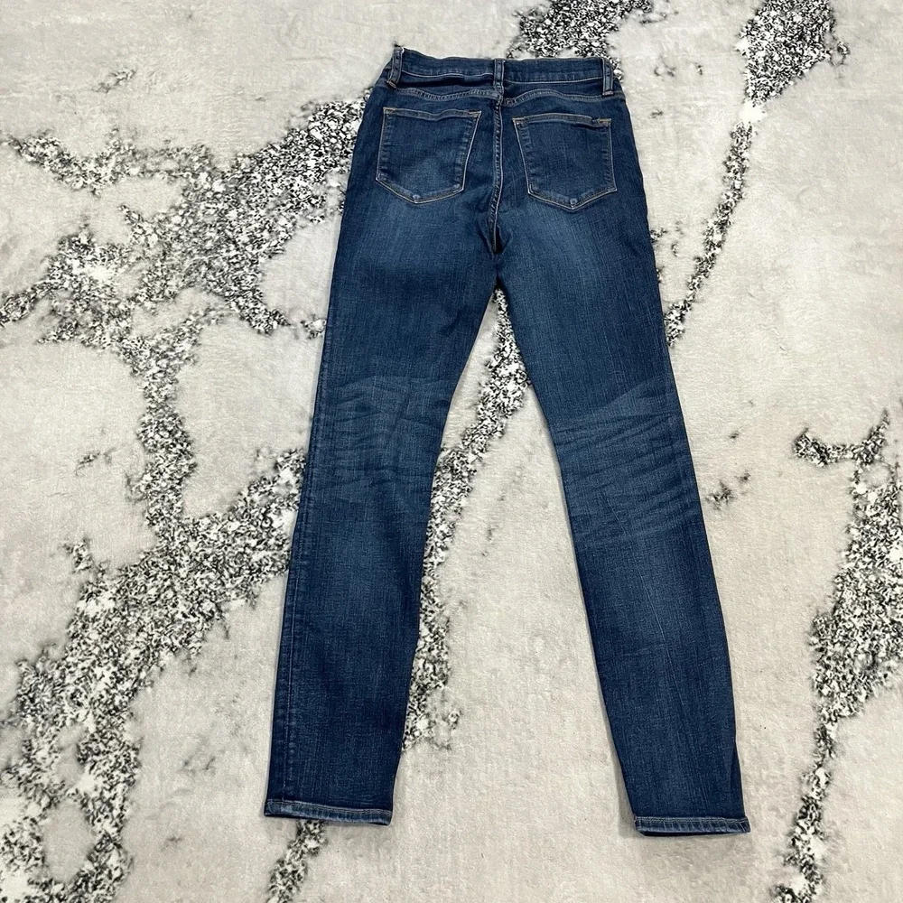 J.Crew Skinny Jeans Womens 26 Medium Wash Mid Rise Stretch Denim 5 Pocket